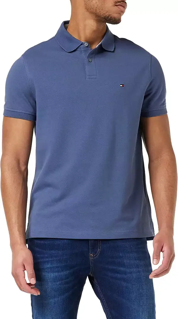 Tommy Hilfiger Polo Regular Hombre Azul (Faded Indigo) Tommy Hilfiger Polo Regular Hombre Azul (Faded Indigo)