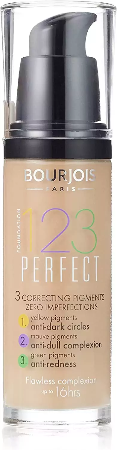 Bourjois 123 Perfect Base de Maquillaje Tono 52 Vanilla. Bourjois 123 Perfect Base de Maquillaje Tono 52 Vanilla.