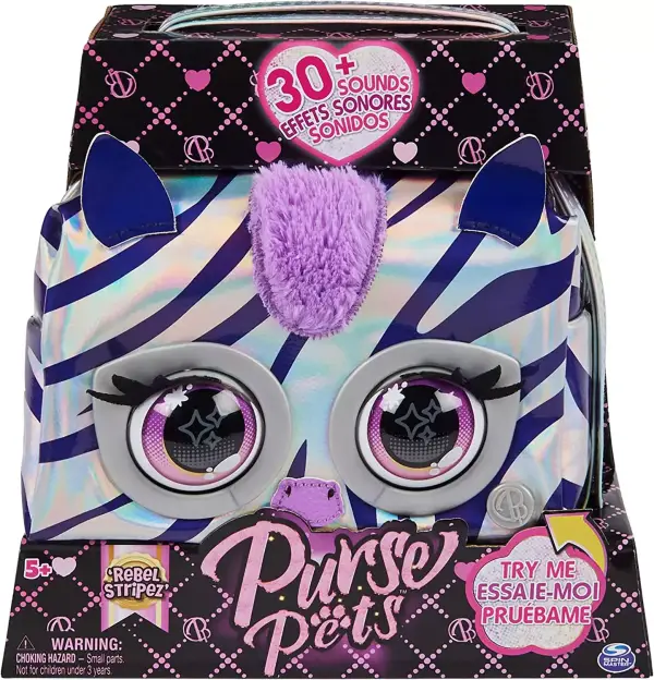 "Bolso Mascota Interactiva Magic Zebra con 30+ Sonidos y Reacciones para Niñas de 5+ - Purse Pets 6066464" "Bolso Mascota Interactiva Magic Zebra con 30+ Sonidos y Reacciones para Niñas de 5+ - Purse Pets 6066464"