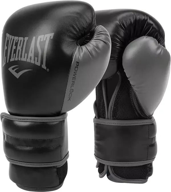 Guantes Everlast Powerlock 2R para Adultos, Negro, 453 G (16 Oz) Guantes Everlast Powerlock 2R para Adultos, Negro, 453 G (16 Oz)