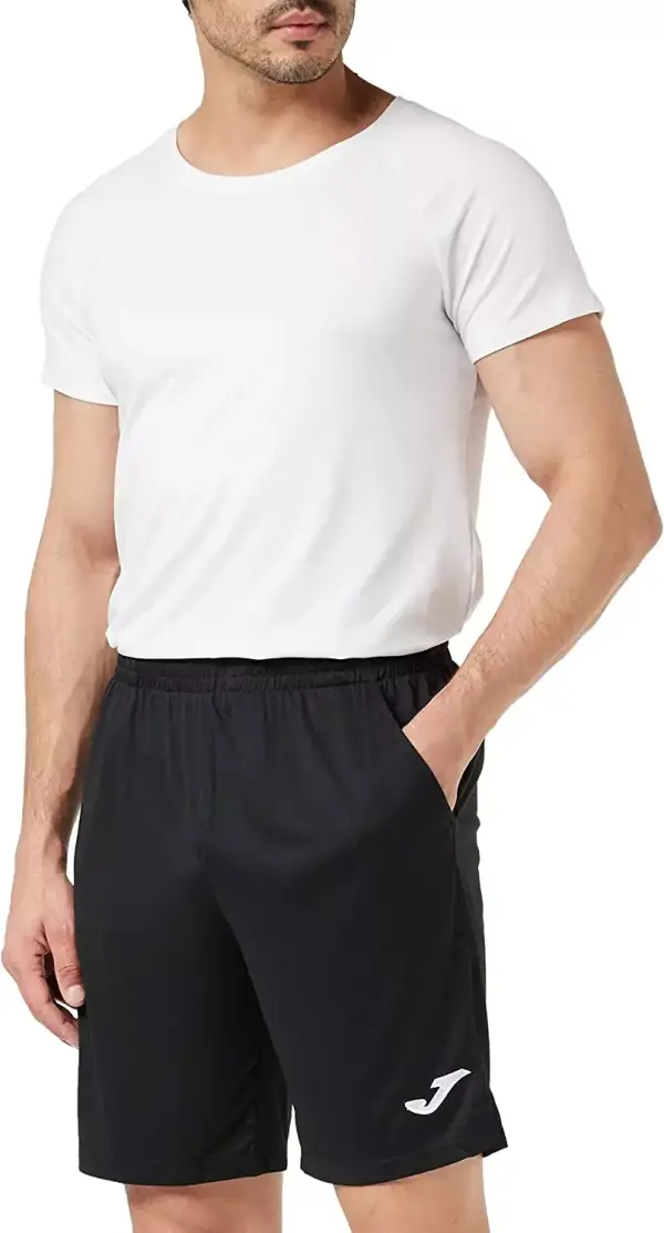 "Bermuda deportiva Joma Drive para hombre en negro, tallas 2XL-3XL" "Bermuda deportiva Joma Drive para hombre en negro, tallas 2XL-3XL"