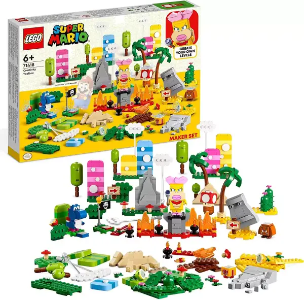 LEGO 71418 Super Mario: Caja de Herramientas Creativas para Crear Niveles Personalizados. LEGO 71418 Super Mario: Caja de Herramientas Creativas para Crear Niveles Personalizados.
