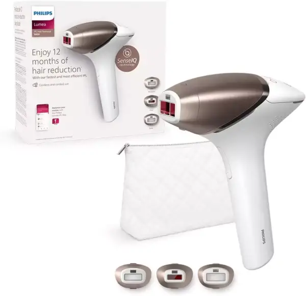 Depiladora de luz pulsada Philips Lumea IPL Serie 9000 3 accesorios Depiladora de luz pulsada Philips Lumea IPL Serie 9000 3 accesorios