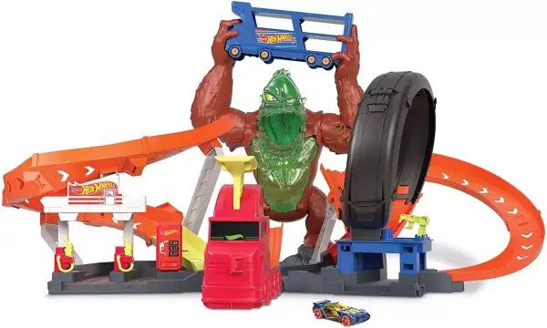 "Hot Wheels: Taller y Gasolinera con Lanzador y Coche" "Hot Wheels: Taller y Gasolinera con Lanzador y Coche"