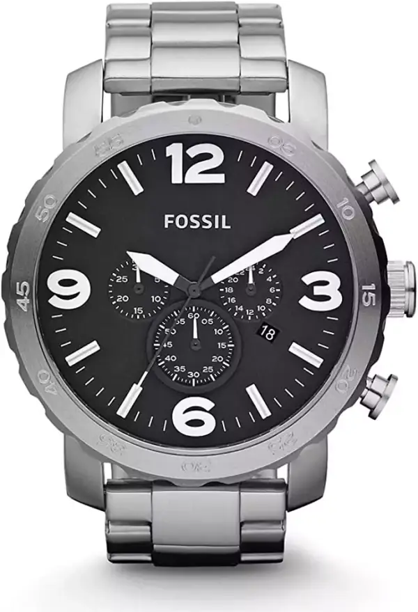 Reloj Fossil Nate para Hombre, 50mm, Cronógrafo, Acero Inoxidable Reloj Fossil Nate para Hombre, 50mm, Cronógrafo, Acero Inoxidable