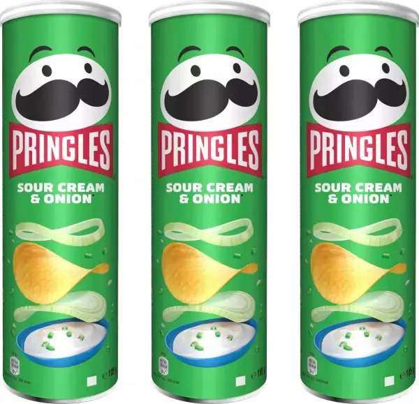 3x185g Pringles Sour Cream & Onion 3x185g Pringles Sour Cream & Onion