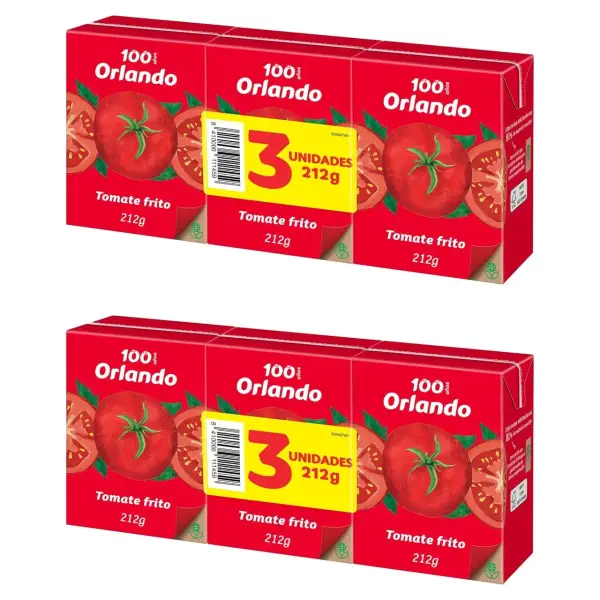 6x210gr Tomate Frito Clásico Orlando 6x210gr Tomate Frito Clásico Orlando