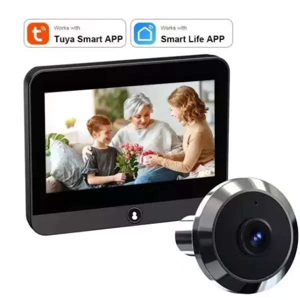 Mirilla digital con pantalla 4,3" Tuya S50S 1080p WiFi Mirilla digital con pantalla 4,3" Tuya S50S 1080p WiFi