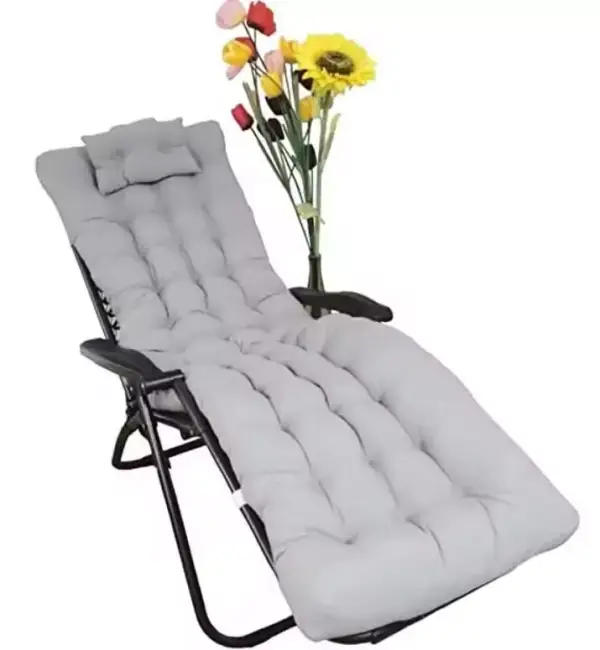 Cojín para tumbona reclinable con almohada 120x55cm Cojín para tumbona reclinable con almohada 120x55cm