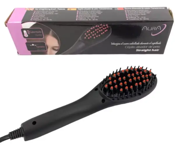 Cepillo Alisador de Pelo Aura Straight Hair Cepillo Alisador de Pelo Aura Straight Hair