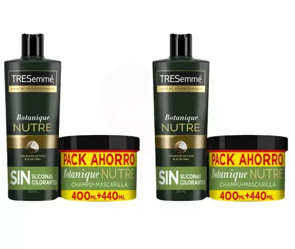 Champú 400ml + Mascarilla 440ml TRESemmé Champú 400ml + Mascarilla 440ml TRESemmé