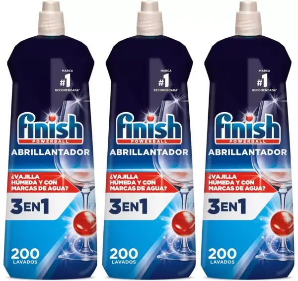 Pack de 3 Finish gel abrillantador lavavajillas 200 lavados Pack de 3 Finish gel abrillantador lavavajillas 200 lavados