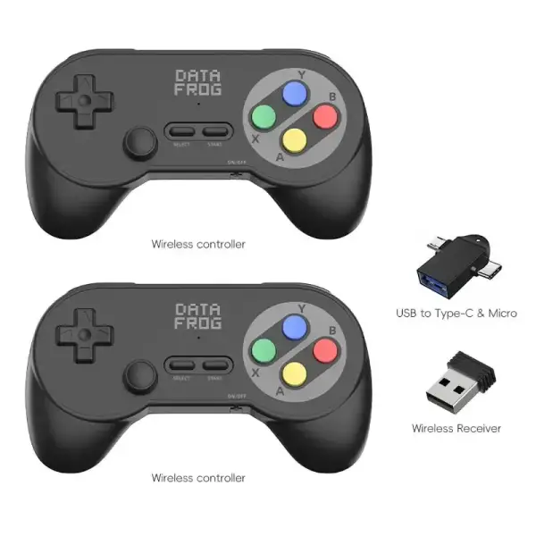 2 mandos retro inalámbrico Data Frog 2 mandos retro inalámbrico Data Frog