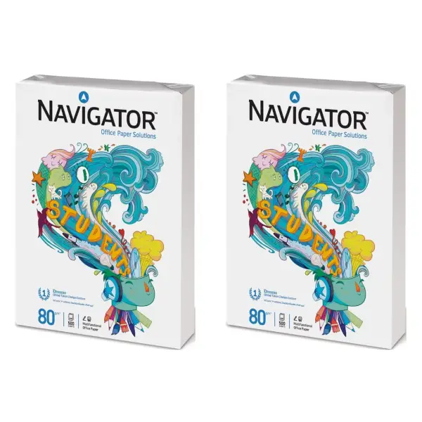 2 paquetes 500 Hojas de 80 grs DinA4 Navigator 2 paquetes 500 Hojas de 80 grs DinA4 Navigator