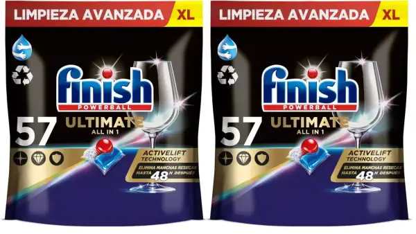 114 Pastillas Finish Powerball Ultimate All in 1 114 Pastillas Finish Powerball Ultimate All in 1