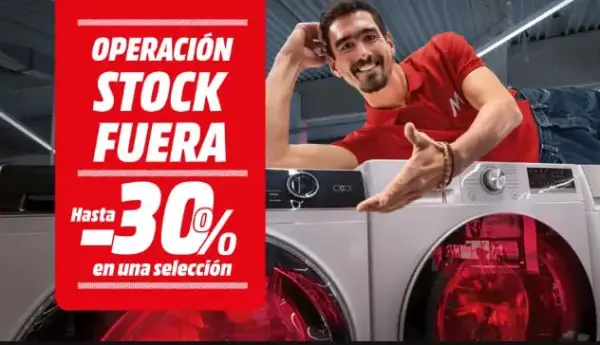 Operación Stock Fuera en Media Markt (Hasta -30% dto.) Operación Stock Fuera en Media Markt (Hasta -30% dto.)