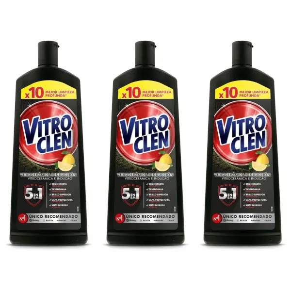 3x 450 ml Vitroclen para Vitrocerámica e Inducción 3x 450 ml Vitroclen para Vitrocerámica e Inducción