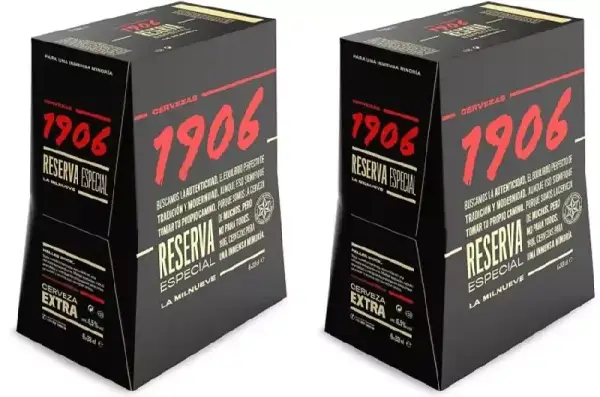 2 packs de 6 cervezas 1906 2 packs de 6 cervezas 1906