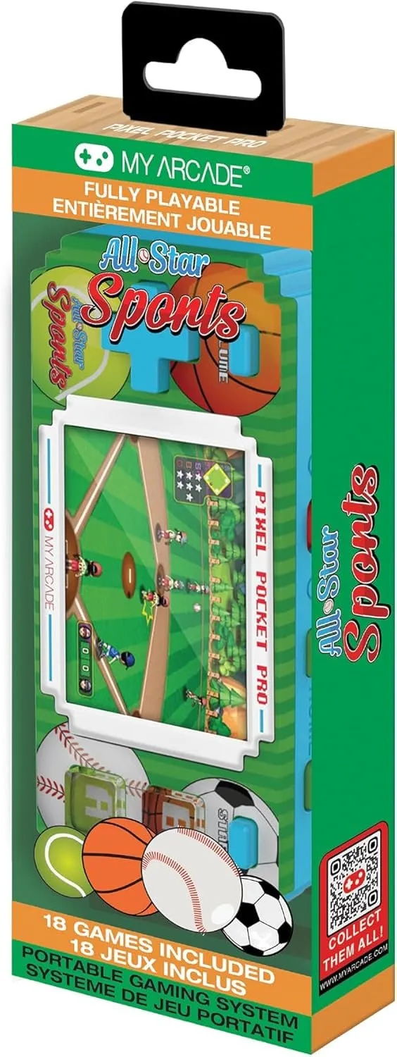 Consola retro portátil All Star Sports Pixel Player Consola retro portátil All Star Sports Pixel Player