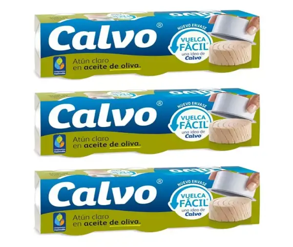 Pack 9 latas atún Calvo 65g aceite de oliva Pack 9 latas atún Calvo 65g aceite de oliva