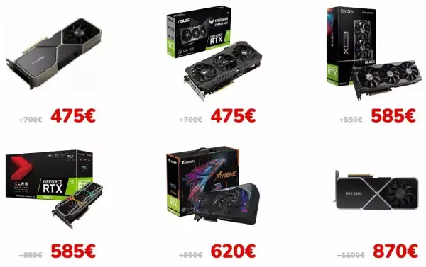 Liquidación de Gráficas RTX 3080, RTX 3080Ti, 3090Ti Liquidación de Gráficas RTX 3080, RTX 3080Ti, 3090Ti