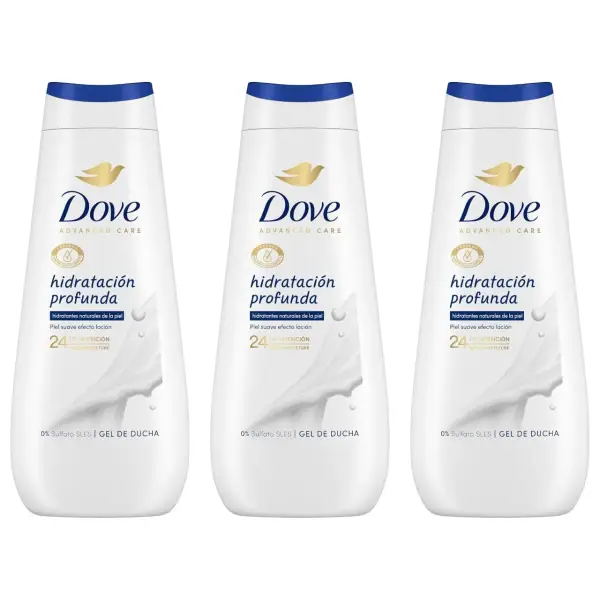 3x 400ml Gel de Ducha Dove Hidratación Profunda 3x 400ml Gel de Ducha Dove Hidratación Profunda