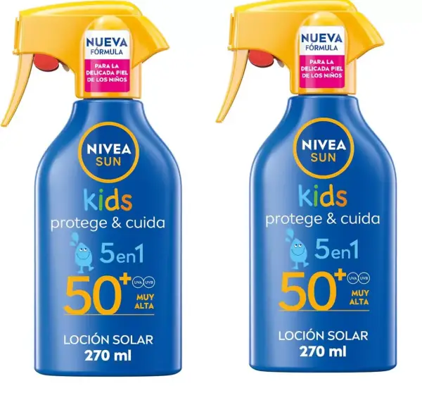 2x Spray Solar Nivea Sun FP50+ Kids 270ml 2x Spray Solar Nivea Sun FP50+ Kids 270ml
