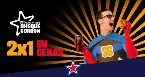 2x1 en cenas Foster's Hollywood 2x1 en cenas Foster's Hollywood