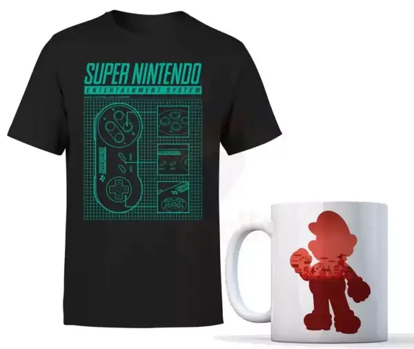 Camiseta + Taza Nintendo Camiseta + Taza Nintendo