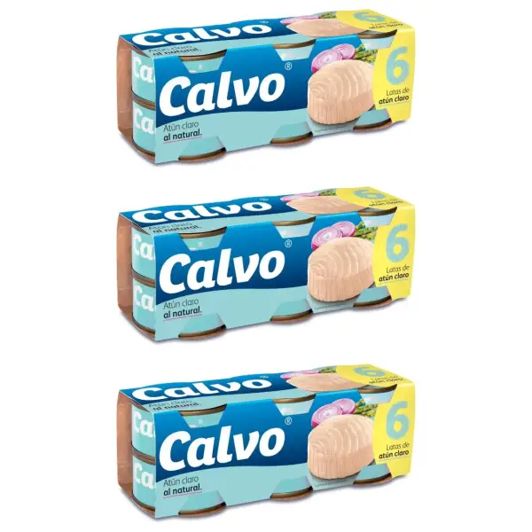 18x56gr atún claro Calvo al natural 18x56gr atún claro Calvo al natural