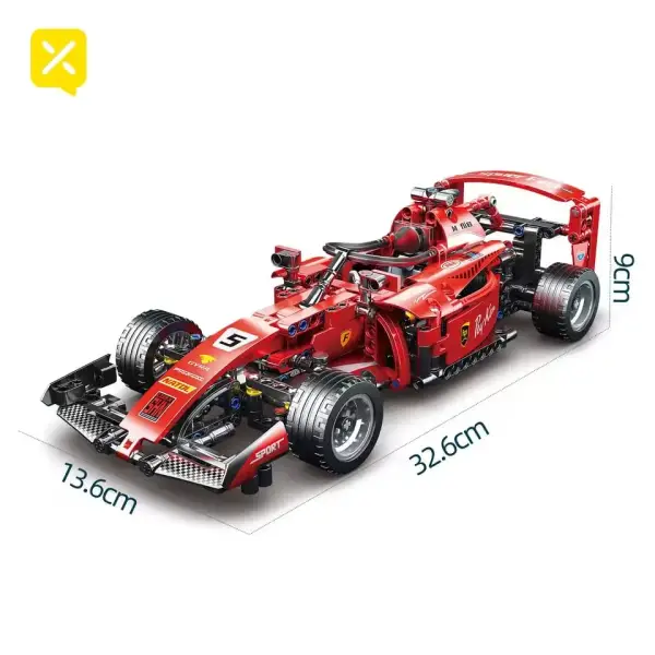 Bloques de construcción coche de carreras 455pcs Bloques de construcción coche de carreras 455pcs