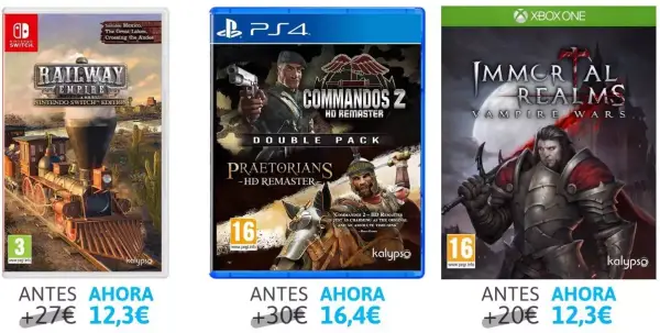 Descuentos en selección videojuegos Switch, PS4 y XBOX Descuentos en selección videojuegos Switch, PS4 y XBOX