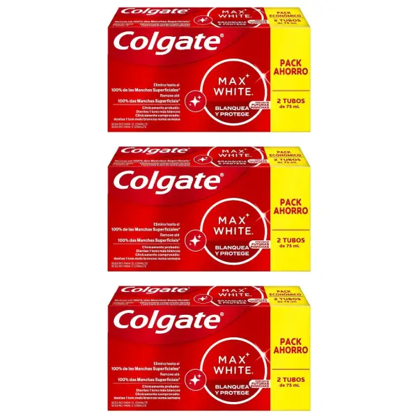 6x75ml Pasta de dientes Colgate Max White One 6x75ml Pasta de dientes Colgate Max White One