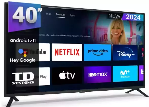 SmartTV TD Systems 40" HD Android 11 + Chromecast SmartTV TD Systems 40" HD Android 11 + Chromecast