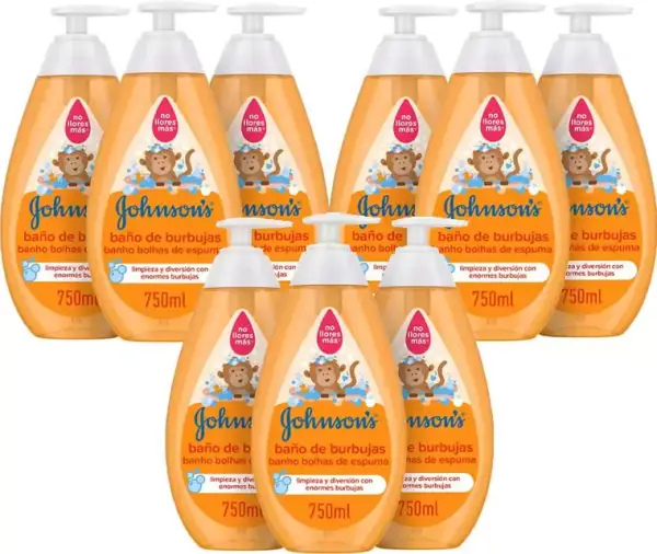 9x750ml Johnson's Baby Baño de Burbujas 9x750ml Johnson's Baby Baño de Burbujas