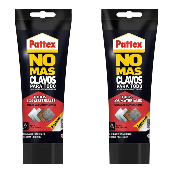 2 botes de adhesivo de montaje Pattex No Más Clavos 2 botes de adhesivo de montaje Pattex No Más Clavos