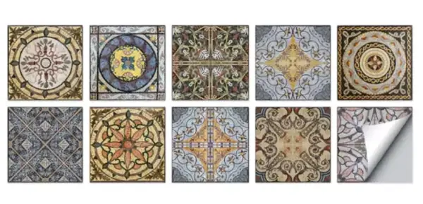 Set de 10 pegatinas para azulejos Set de 10 pegatinas para azulejos