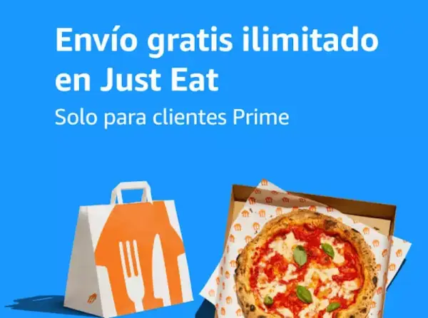 Envío ilimitado en Just Eat si eres cliente Amazon Prime Envío ilimitado en Just Eat si eres cliente Amazon Prime
