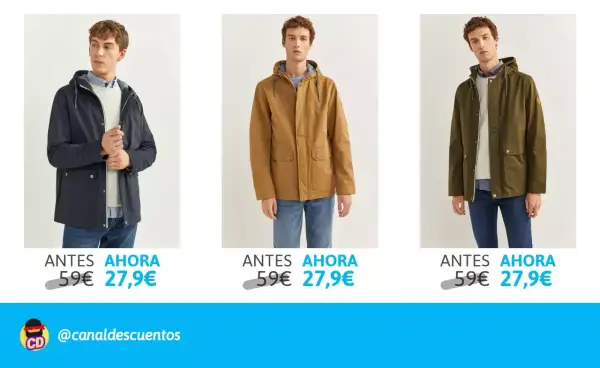 Parkas ligeros con capucha Parkas ligeros con capucha