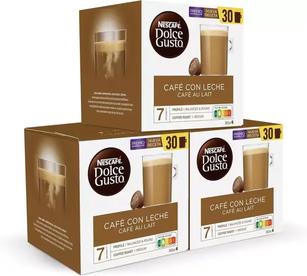 90 cápsulas Nescafé Dolce Gusto Café con Leche 90 cápsulas Nescafé Dolce Gusto Café con Leche