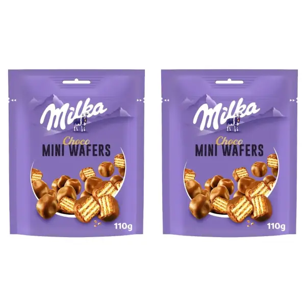 2x110gr Milka Mini Wafers 2x110gr Milka Mini Wafers