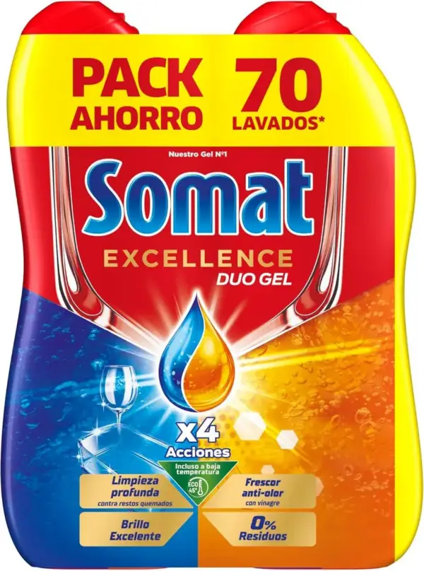 70 Lavados Somat Excellence Gel Frescor Anti-Olor 70 Lavados Somat Excellence Gel Frescor Anti-Olor