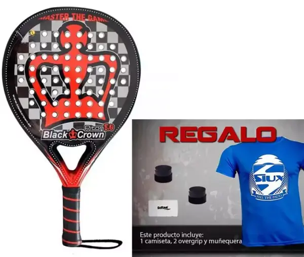 Pala Black Crown Piton 8.0 + regalos Pala Black Crown Piton 8.0 + regalos