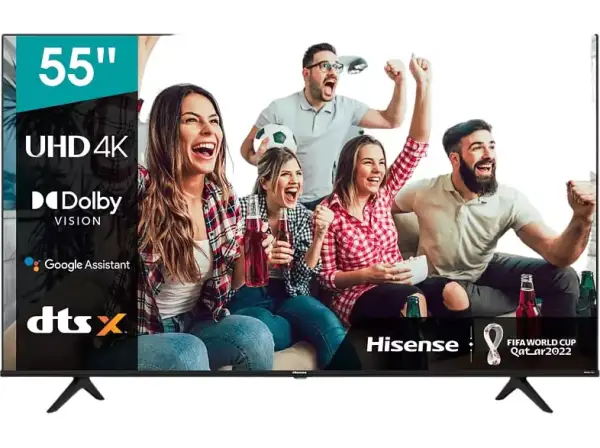 Televisión Hisense UHD 4K 55" + Soporte Pared Televisión Hisense UHD 4K 55" + Soporte Pared