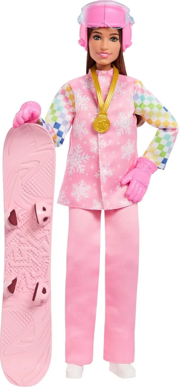 Barbie Snowboarder con tabla y 10 accesorios Barbie Snowboarder con tabla y 10 accesorios