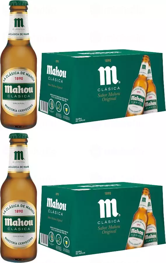 48x 25 cl Cerveza Dorada Lager Mahou Clásica 48x 25 cl Cerveza Dorada Lager Mahou Clásica