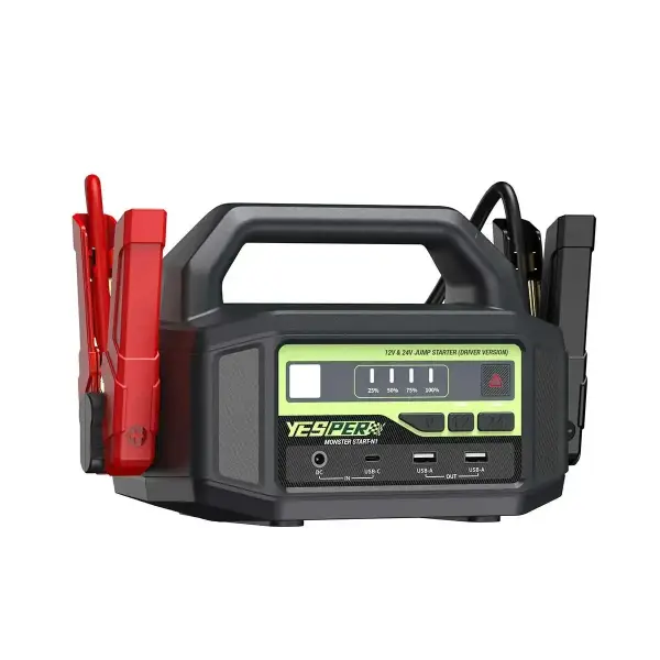 Arrancador de Baterías YESPER 12V/24V 6000A y Estación de Energía de 36400mAh Arrancador de Baterías YESPER 12V/24V 6000A y Estación de Energía de 36400mAh