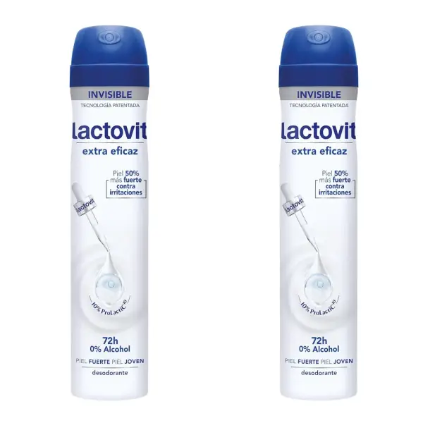 2x Desodorante Lactovit Extra Eficaz con Microcápsulas Protect 2x Desodorante Lactovit Extra Eficaz con Microcápsulas Protect