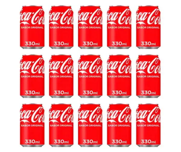 Pack 15 latas Coca Cola original o zero 33cl Pack 15 latas Coca Cola original o zero 33cl