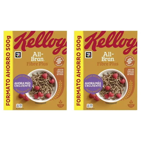 2x500gr Kellogg's All Bran Fibre Plus 2x500gr Kellogg's All Bran Fibre Plus